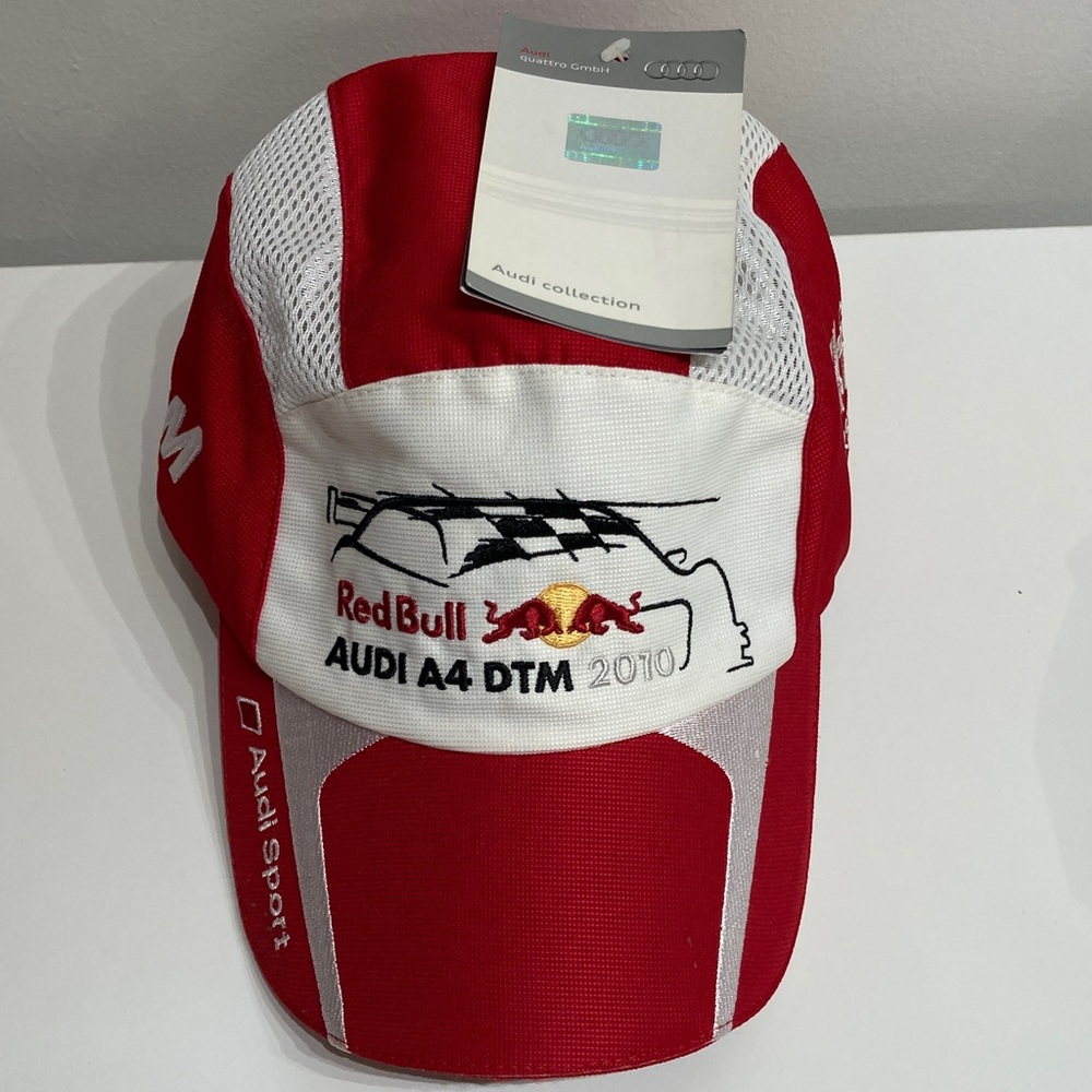 Red Bull Audi A4 DTM 2010 Racing Cap - Red & White